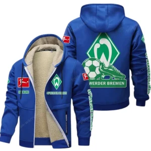 Werder Bremen Bundesliga Lamb Flecee Coat SPO116038, Gift For Fan Werder Bremen - Blue