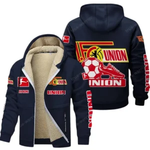 Union Berlin Bundesliga Lamb Flecee Coat SPO116042, Gift For Fan Union Berlin - Navy