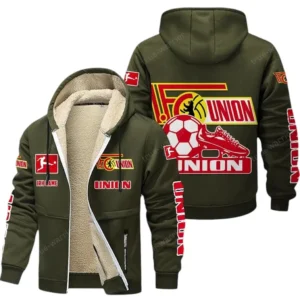 Union Berlin Bundesliga Lamb Flecee Coat SPO116042, Gift For Fan Union Berlin - Army Green