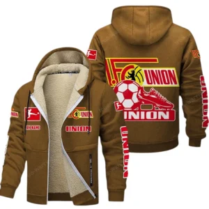Union Berlin Bundesliga Lamb Flecee Coat SPO116042, Gift For Fan Union Berlin - Brown