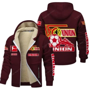Union Berlin Bundesliga Lamb Flecee Coat SPO116042, Gift For Fan Union Berlin - Burgundy