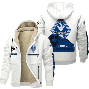 SV Waldhof Mannheim Bundesliga Lamb Flecee Coat SPO116043, Gift For Fan SV Waldhof Mannheim - White