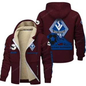 SV Waldhof Mannheim Bundesliga Lamb Flecee Coat SPO116043, Gift For Fan SV Waldhof Mannheim - Burgundy