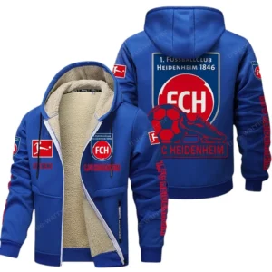 FC Heidenheim Bundesliga Lamb Flecee Coat SPO116044, Gift For Fan FC Heidenheim - Blue