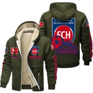 FC Heidenheim Bundesliga Lamb Flecee Coat SPO116044, Gift For Fan FC Heidenheim - Army Green