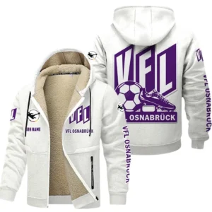 VfL Osnabruck Bundesliga Lamb Flecee Coat SPO116045, Gift For Fan VfL Osnabruck - White