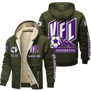 VfL Osnabruck Bundesliga Lamb Flecee Coat SPO116045, Gift For Fan VfL Osnabruck - Army Green