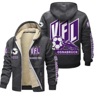 VfL Osnabruck Bundesliga Lamb Flecee Coat SPO116045, Gift For Fan VfL Osnabruck - Dark Gray