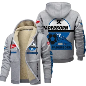 SC Paderborn Bundesliga Lamb Flecee Coat SPO116047, Gift For Fan SC Paderborn - Light Gray