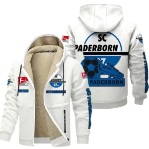 SC Paderborn Bundesliga Lamb Flecee Coat SPO116047, Gift For Fan SC Paderborn - White