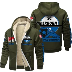 SC Paderborn Bundesliga Lamb Flecee Coat SPO116047, Gift For Fan SC Paderborn - Army Green