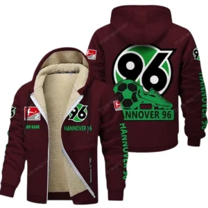 Hannover 96  Bundesliga Lamb Flecee Coat SPO116049, Gift For Fan Hannover 96  - Burgundy