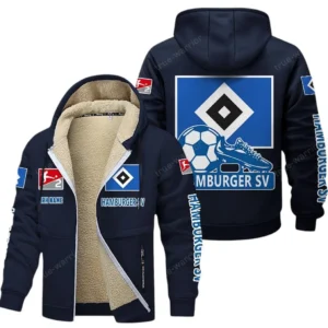 Hamburger SV Bundesliga Lamb Flecee Coat SPO116050, Gift For Fan Hamburger SV - Navy