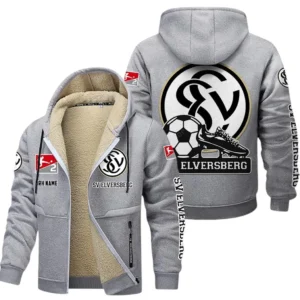 SV Elversberg Bundesliga Lamb Flecee Coat SPO116051, Gift For Fan SV Elversberg - Light Gray