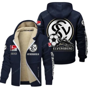 SV Elversberg Bundesliga Lamb Flecee Coat SPO116051, Gift For Fan SV Elversberg - Navy