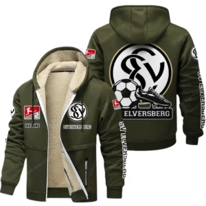 SV Elversberg Bundesliga Lamb Flecee Coat SPO116051, Gift For Fan SV Elversberg - Army Green