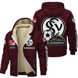 SV Elversberg Bundesliga Lamb Flecee Coat SPO116051, Gift For Fan SV Elversberg - Burgundy