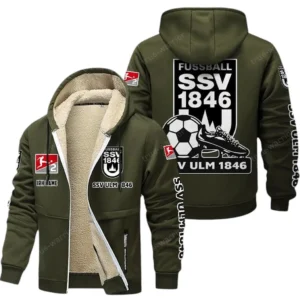 SSV Ulm 1846 Bundesliga Lamb Flecee Coat SPO116052, Gift For Fan SSV Ulm 1846 - Army Green