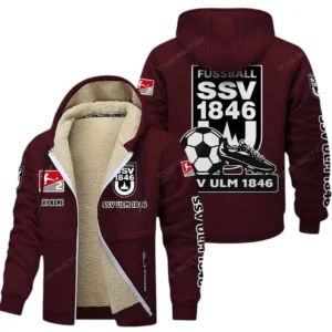 SSV Ulm 1846 Bundesliga Lamb Flecee Coat SPO116052, Gift For Fan SSV Ulm 1846 - Burgundy