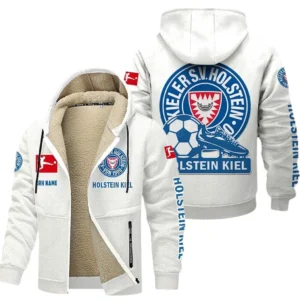 Holstein Kiel Bundesliga Lamb Flecee Coat SPO116053, Gift For Fan Holstein Kiel - White