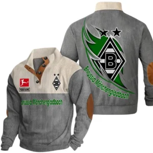 Borussia Monchengladbach Bundesliga Casual Jacket SPO118003, Gift For Fan Borussia Monchengladbach - Gray