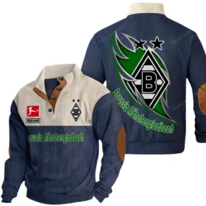 Borussia Monchengladbach Bundesliga Casual Jacket SPO118003, Gift For Fan Borussia Monchengladbach - Navy