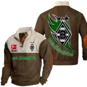 Borussia Monchengladbach Bundesliga Casual Jacket SPO118003, Gift For Fan Borussia Monchengladbach - Brown