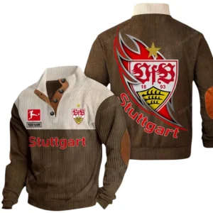 VfB Stuttgart Bundesliga Casual Jacket SPO118030, Gift For Fan VfB Stuttgart - Brown