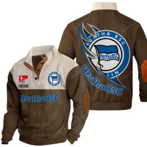 Hertha BSC Bundesliga Casual Jacket SPO118037, Gift For Fan Hertha BSC - Brown