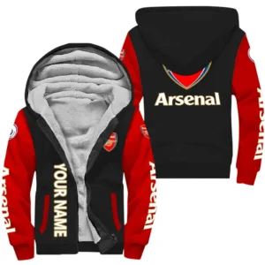 Arsenal EPL Lamb Fleece Thick Coat SPO1220002, Gift For Fan Arsenal - Red