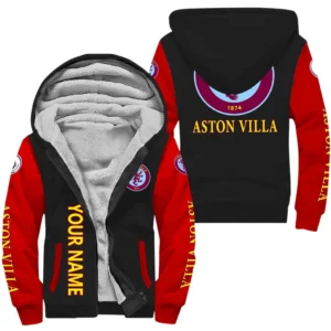 Aston Villa EPL Lamb Fleece Thick Coat SPO1220003, Gift For Fan Aston Villa - Red