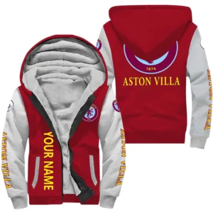 Aston Villa EPL Lamb Fleece Thick Coat SPO1220003, Gift For Fan Aston Villa - Burgundy