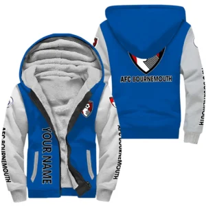 Bournemouth EPL Lamb Fleece Thick Coat SPO1220004, Gift For Fan Bournemouth - Blue