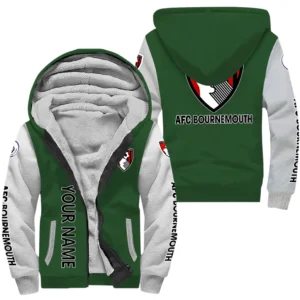 Bournemouth EPL Lamb Fleece Thick Coat SPO1220004, Gift For Fan Bournemouth - Green