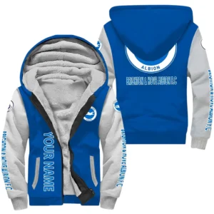 Brighton EPL Lamb Fleece Thick Coat SPO1220006, Gift For Fan Brighton - Blue
