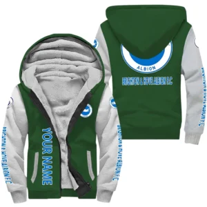 Brighton EPL Lamb Fleece Thick Coat SPO1220006, Gift For Fan Brighton - Green
