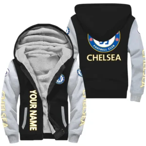 Chelsea EPL Lamb Fleece Thick Coat SPO1220007, Gift For Fan Chelsea - Black