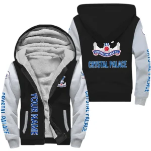 Crystal Palace EPL Lamb Fleece Thick Coat SPO1220008, Gift For Fan Crystal Palace - Black