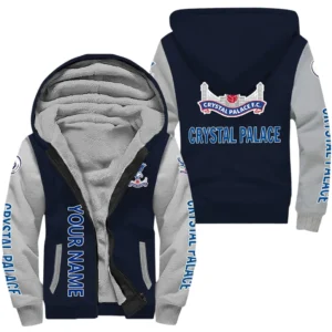 Crystal Palace EPL Lamb Fleece Thick Coat SPO1220008, Gift For Fan Crystal Palace - Navy