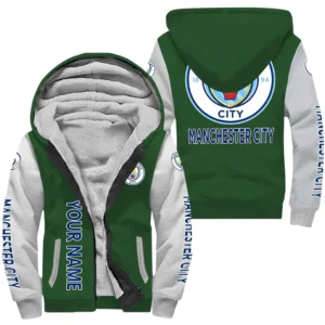 Manchester City EPL Lamb Fleece Thick Coat SPO1220013, Gift For Fan Manchester City - Green
