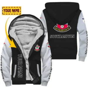 Southampton EPL Lamb Fleece Thick Coat SPO1220016, Gift For Fan Southampton - Black