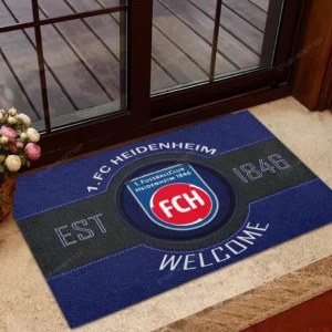 FC Heidenheim Bundesliga Doormat SPO148007, Gift For Fan FC Heidenheim - Navy