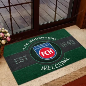 FC Heidenheim Bundesliga Doormat SPO148007, Gift For Fan FC Heidenheim - Green