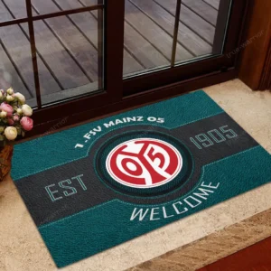 FSV Mainz 05 Bundesliga Doormat SPO148008, Gift For Fan FSV Mainz 05 - Cyan