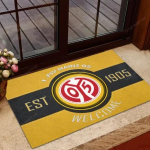 FSV Mainz 05 Bundesliga Doormat SPO148008, Gift For Fan FSV Mainz 05 - Yellow
