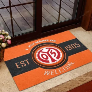FSV Mainz 05 Bundesliga Doormat SPO148008, Gift For Fan FSV Mainz 05 - Orange