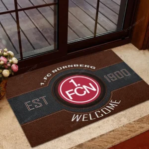 FC Nurnberg Bundesliga Doormat SPO148010, Gift For Fan FC Nurnberg - Brown