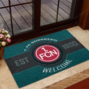 FC Nurnberg Bundesliga Doormat SPO148010, Gift For Fan FC Nurnberg - Cyan