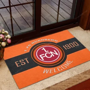 FC Nurnberg Bundesliga Doormat SPO148010, Gift For Fan FC Nurnberg - Orange
