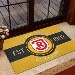 SSV Jahn Regensburg Bundesliga Doormat SPO148032, Gift For Fan SSV Jahn Regensburg - Yellow